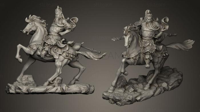 Статуи античные и исторические Guan Yu Riding